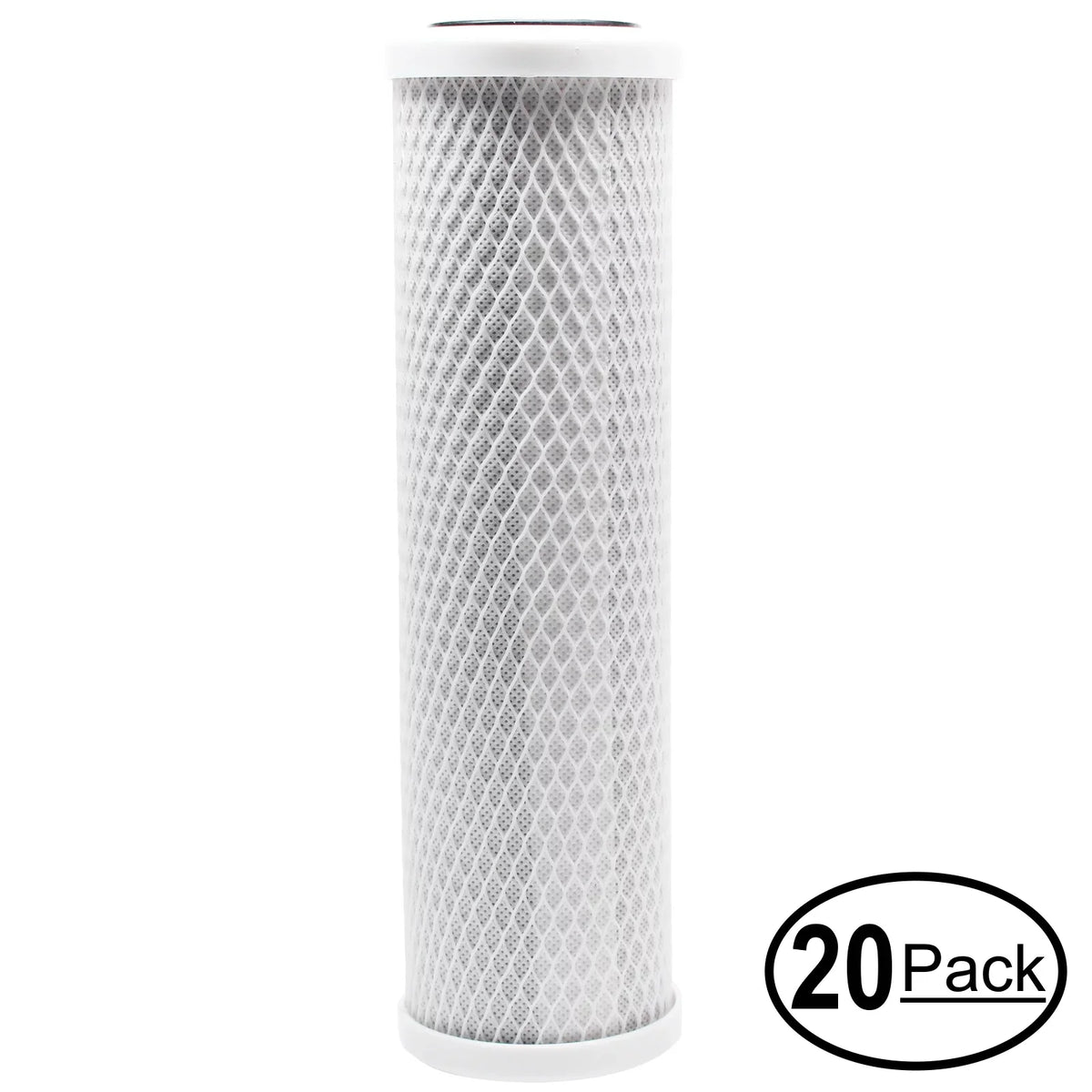 20-Pack Replacement for OmniFIlter CBF1 Activated Carbon Block Filter - Universal 10 inch Filter for OmniFilter Undersink Water Filter - Model CBF1 - Denali Pure Brand