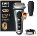 Braun Series 9 Pro+ Elektrisch scheerapparaat voor heren, elektrisch scheerapparaat met 5 Pro scheerelementen, langhaartrimmer ProTrimmer, laadstation, 60 minuten looptijd, nat en droog, Made in(9517s)
