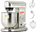 Pizza En Bakkerijblender,Elektrische Keukenmixer,3 Instelbare Snelheden,Met Eierklopper,Garde En Deeghaak,Professionele Keukenmixer Voor Het Bakken Van Koekjes,Cake En Brood White-7L(StainlessSteel/5L)