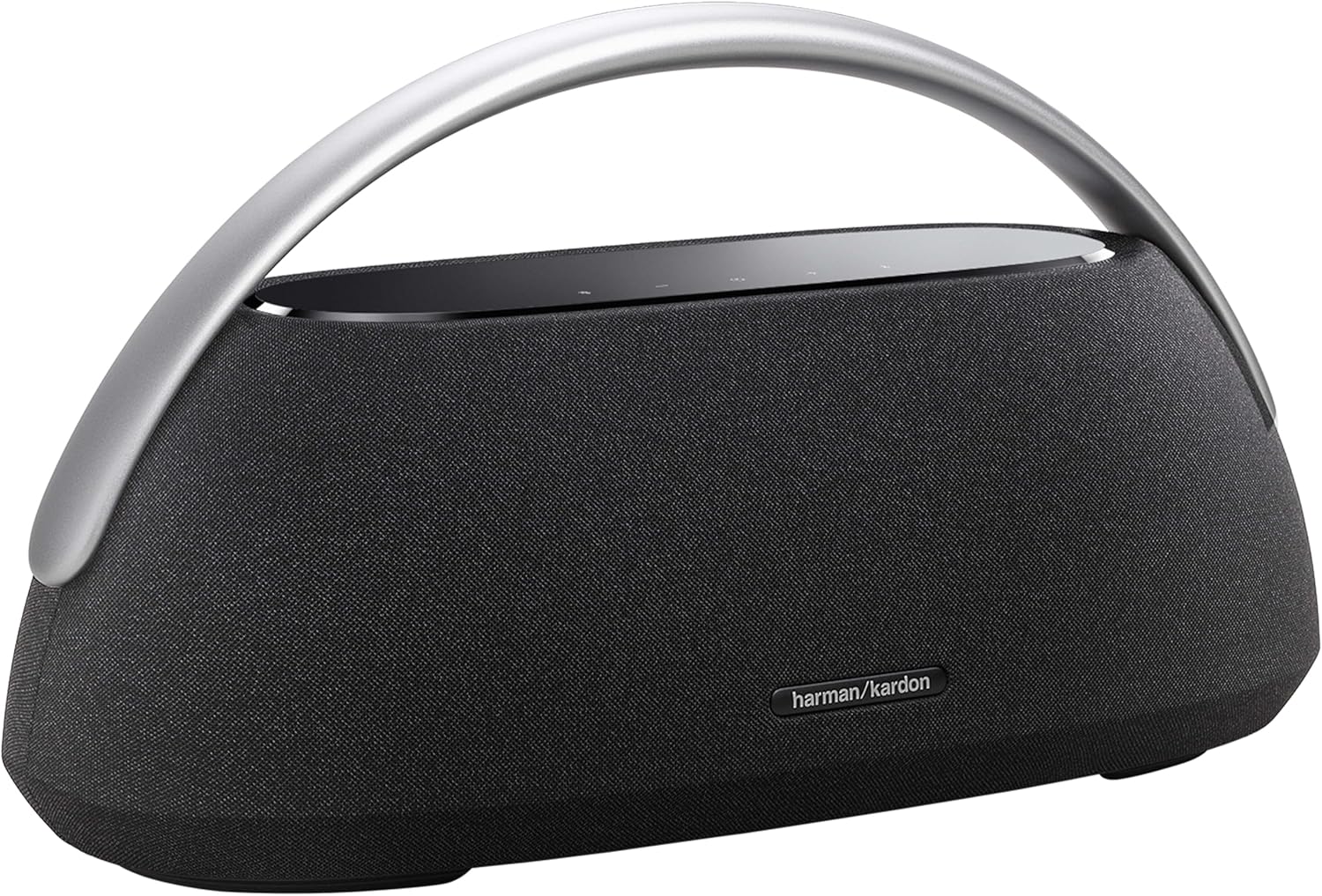 Harman Kardon Go + Play 3 draagbare Bluetooth luidspreker, met een batterijlevensduur tot 8 uur en een krachtige bas, in het grijs, EU stekker (type C)(Black)