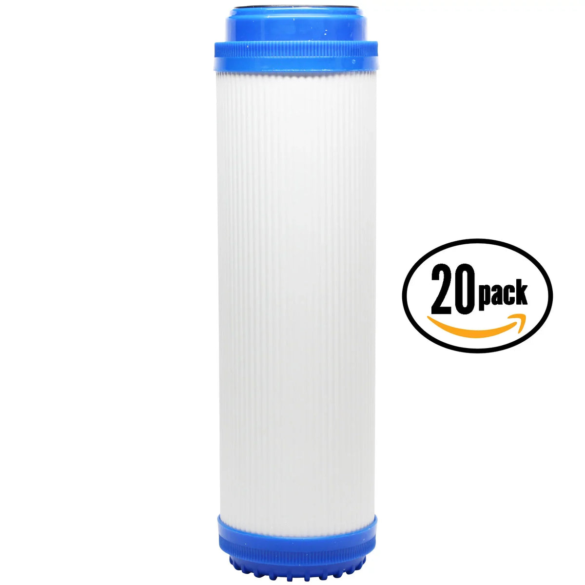 20-Pack Replacement DuPont WFPF13003B Granular Activated Carbon Filter - Universal 10-inch Cartridge for DuPont Whole House Water Filtration System - Denali Pure Brand