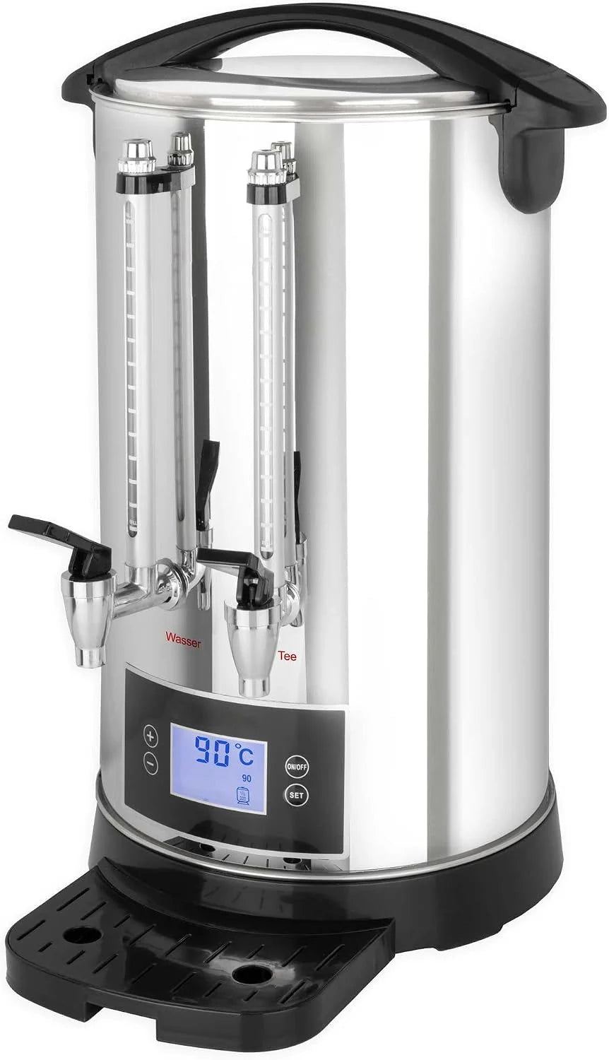 Theemachine D30 - Digitale theeautomaat, geïsoleerd met dubbele wand - Samowar, Semaver 30 liter
