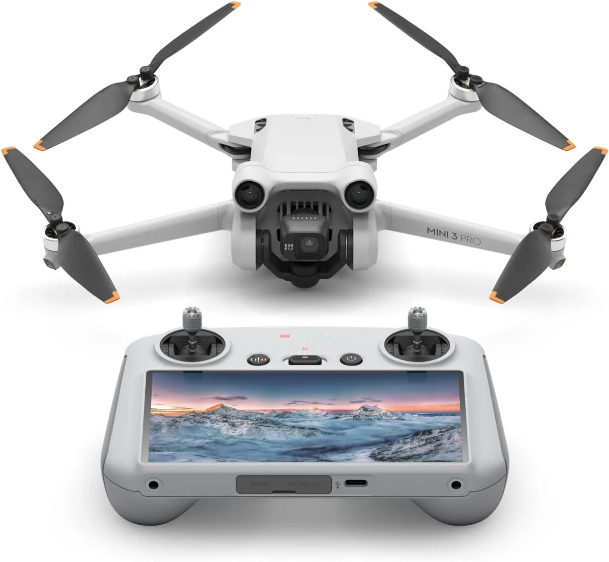 DJI Mini 3 Pro, lichte opvouwbare camera-drone met 4K/60fps-video, 48MP, 34 min vliegtijd, minder dan 249 g, voor, achter- en neerwaartse obstakelvermijding, terugkeer naar huis, drone voor beginners(DJI Mini 3 Pro (DJI RC))