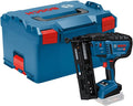 Bosch Professional 18V System accuhouttacker GNH 18V-64-2 (enkelschotsmodus, geschikt voor spijkers: 32-64 mm, 16 ga (1,6 mm) en collatiehoek van 20°, zonder accu's, in L-BOXX)