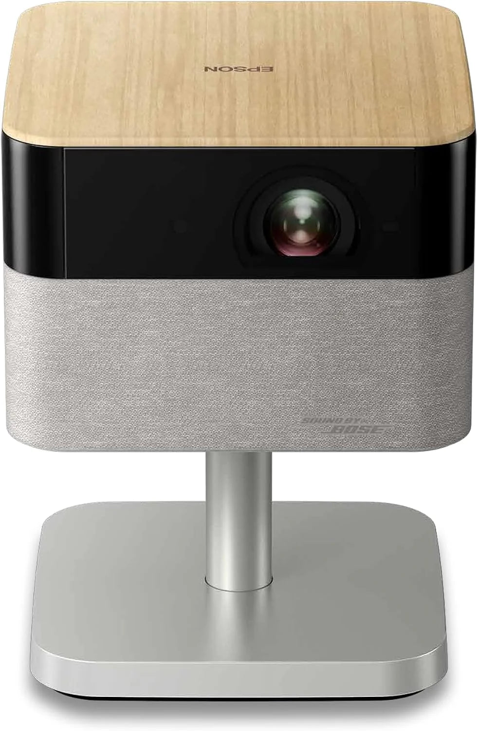Epson Lifestudio Flex EF-72 Eiken, draagbare slimme projector, Sound by Bose, Google TV, 4K Pro-UHD, verstelbare houder, gebruik binnen en buiten