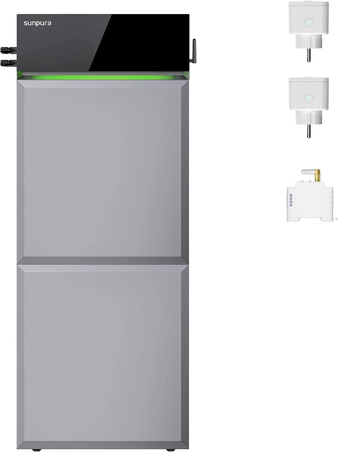 S4800 Plug in Thuisbatterij 4,8 kWh (uitbreidbaar tot 14,4 kWh) – AC/DC koppeling, nul-teruglevering, dynamische tarieven, 3-fase parallel, IP65  VDE (B4800)(9,6 kWh)