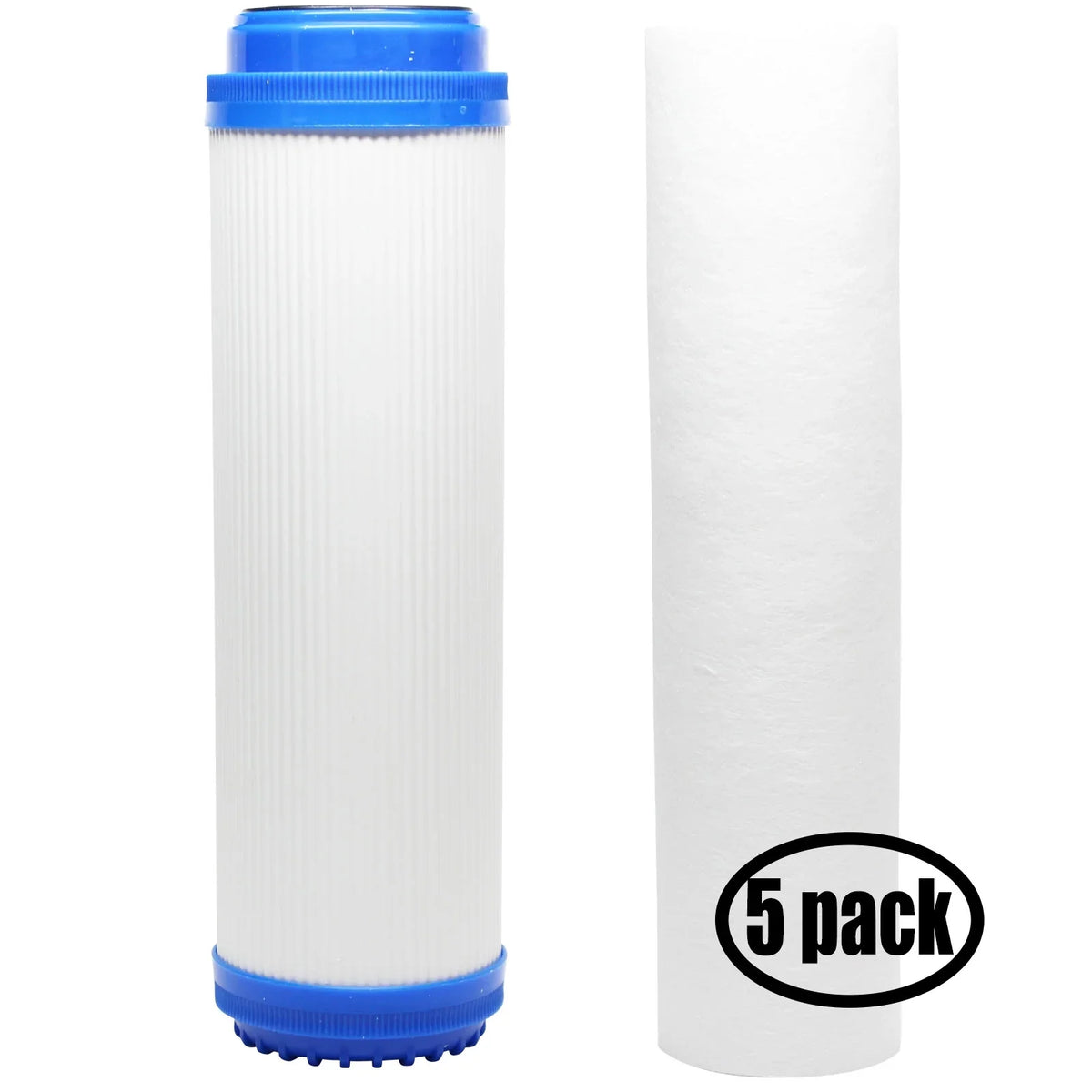 5-Pack Replacement for Filter Kit for Topway Global (TGI) TGI-315 RO System - Includes Polypropylene Sediment Filter & Granular Activated Carbon Filter - Denali Pure Brand