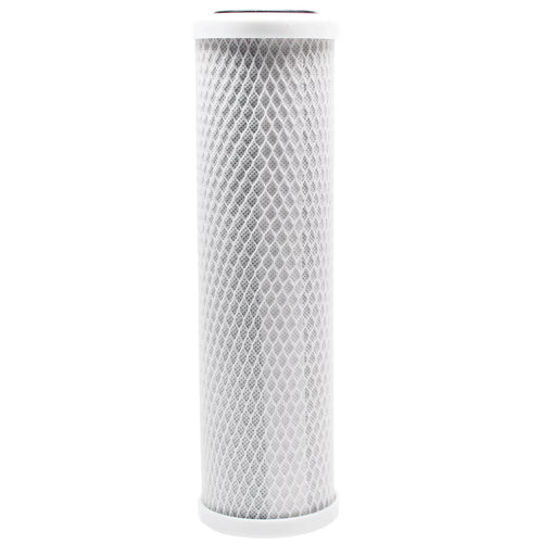 10-Pack Replacement for MaxWater 101048 Activated Carbon Block Filter - Universal 10 inch Filter for MaxWater 5 stage 125 gpd reef aquarium reverse osmosis water System - Denali Pure Brand