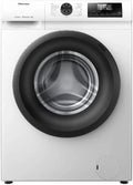 Hisense WF1Q9041BW Wasmachine met stoomfunctie, 9 kg, 1400 omw/min, 15 programma's, anti-allergisch programma, babywas, AutoWash, QuickWash 15 min, dons, Eco 40-60 °C, Power 49', EEK: A/wit