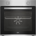 Beko BBIE12000X b100 Inbouwoven, 66 liter volume van de ovenruimte, multifunctionele oven met 5 verwarmingsmodi, AeroPerfect, SteamShine+, reiniging, halogeenverlichting, SteamShine, roestvrij staal