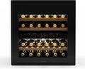 Klarstein Rhone 36 Duo Wijnkoelkast, 36 flessen, 2 zones, 5-22 °C, led-bediening, uv-bescherming, stille werking, wit, wijnklimaatkast(1 Zone / 36 Flaschen/zwart)