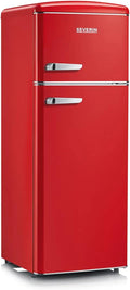 SEVERIN Retro RKG 8933 Koel-/vriescombinatie, ruimtebesparend ruimtewonder, 4 x in hoogte verstelbare legplanken en een grote veganistische box, 206 l netto-inhoud, crème(Retroot)